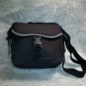 NWOT Camera bag- black/gray color, med size